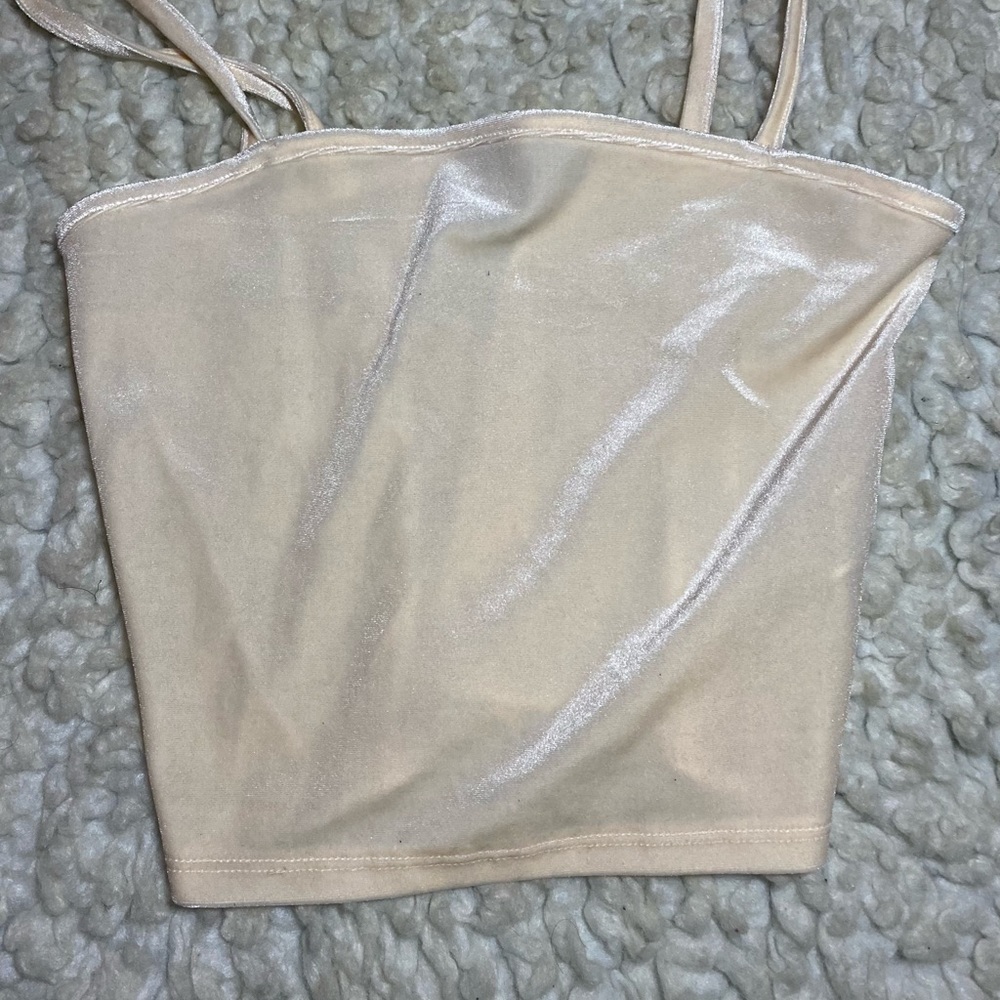 FOREVER 21 holographic crop top